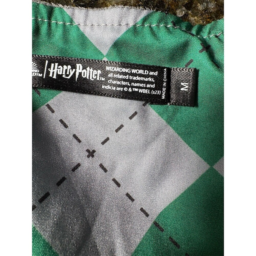 Harry Potter Slytherin Cropped Blazer Jacket Womens Gray Green Size M - Picture 6 of 10